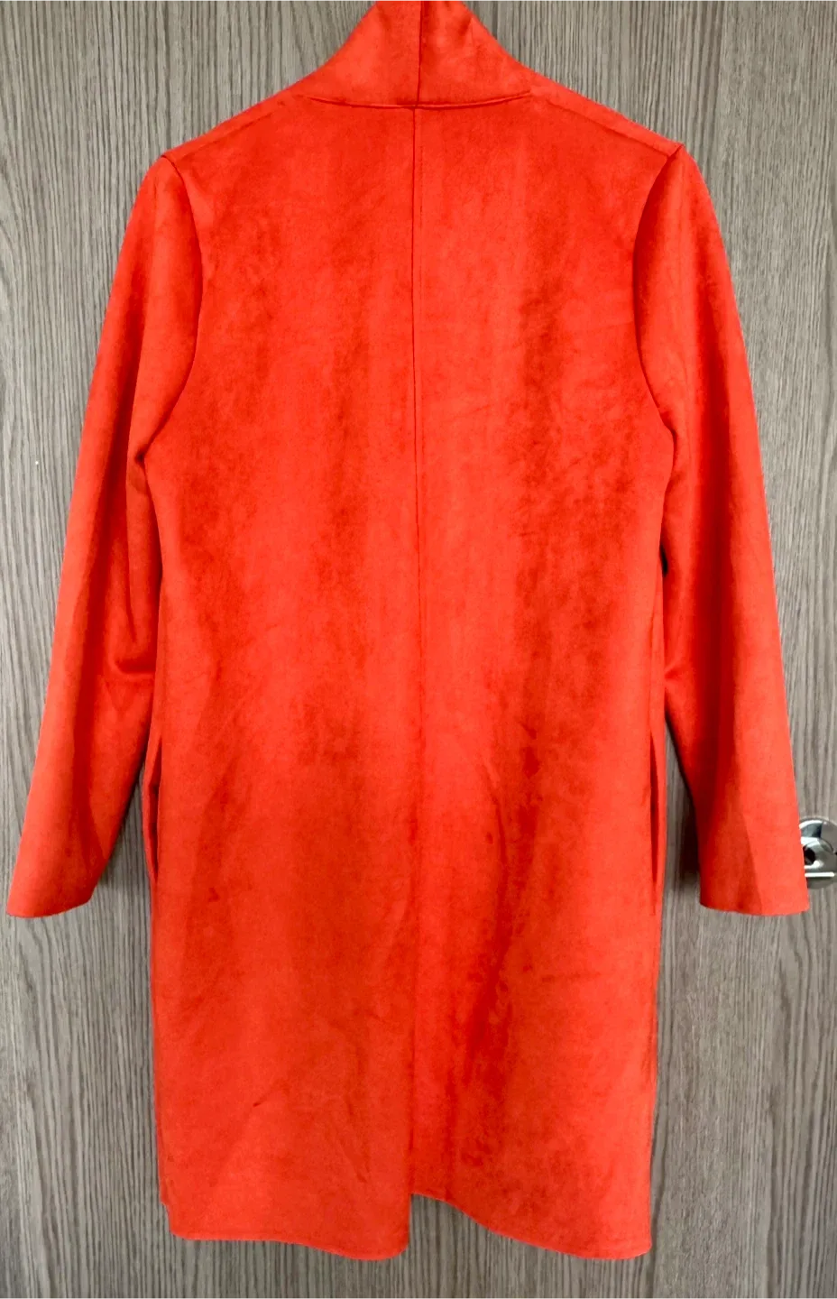 ZARA Collection Soft Suede Vibrant Red/CoralCoat image indicator(4)