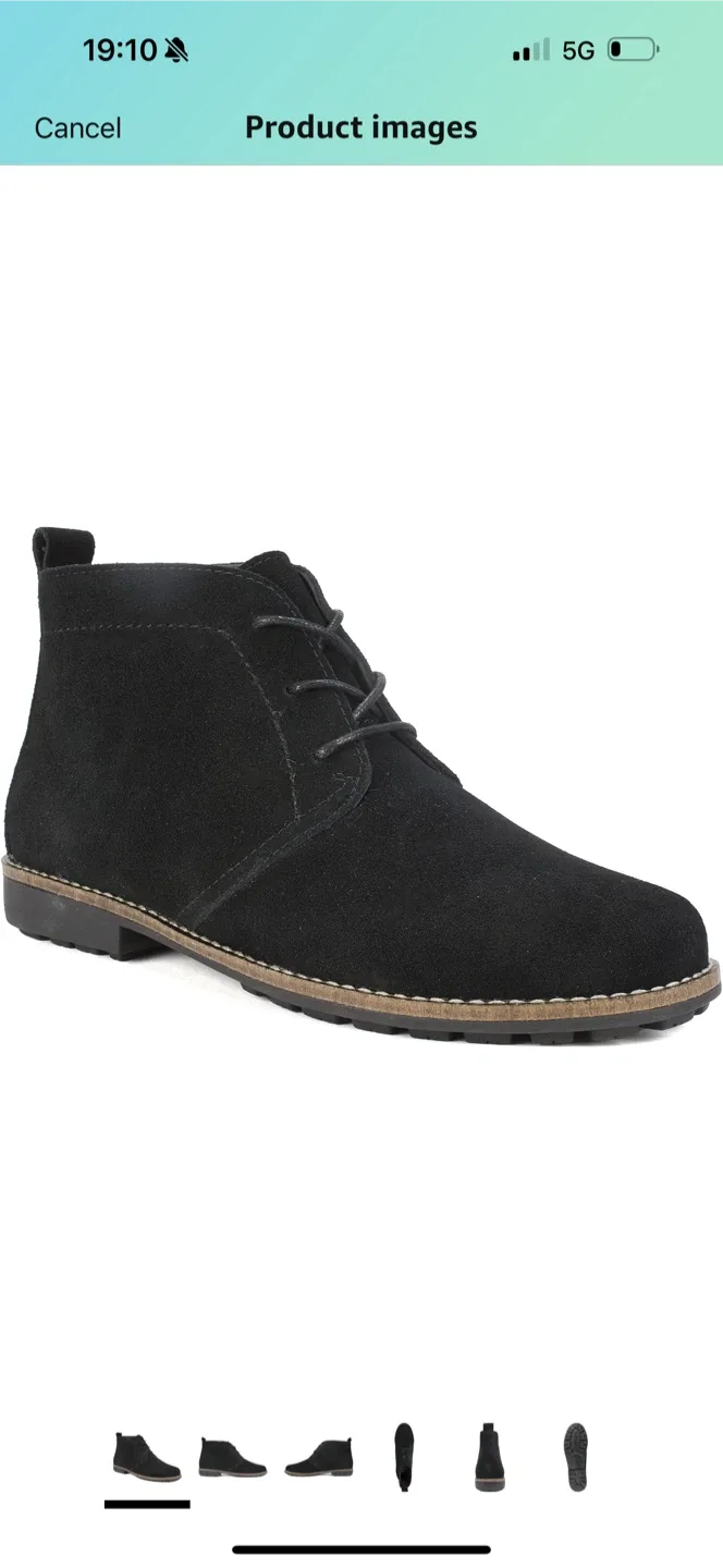 White Mountain Black Suede Chukka Boots