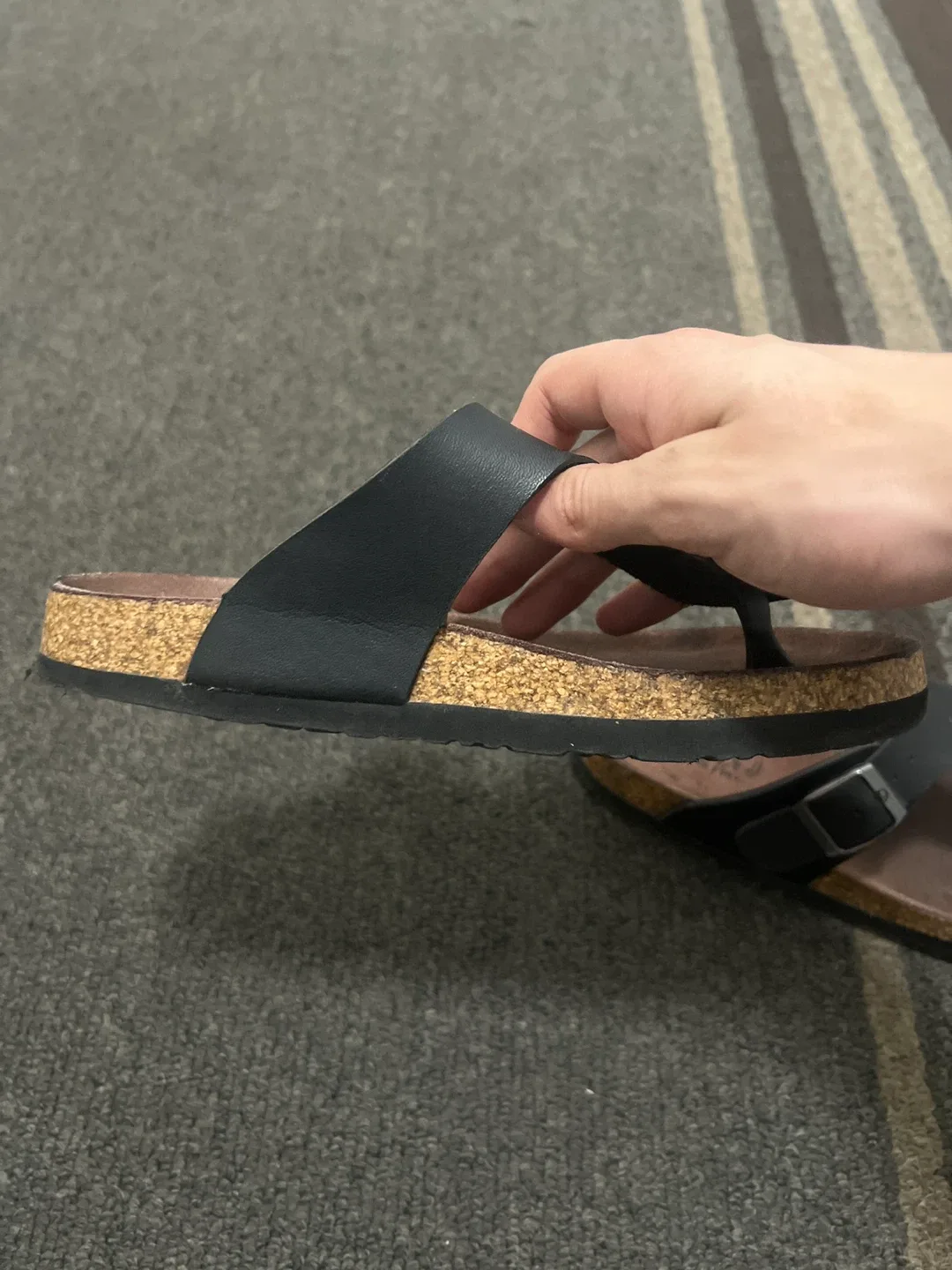 TAXO Girl Sandals - Brown & Matte Black - Size 2 for Youths image indicator(4)