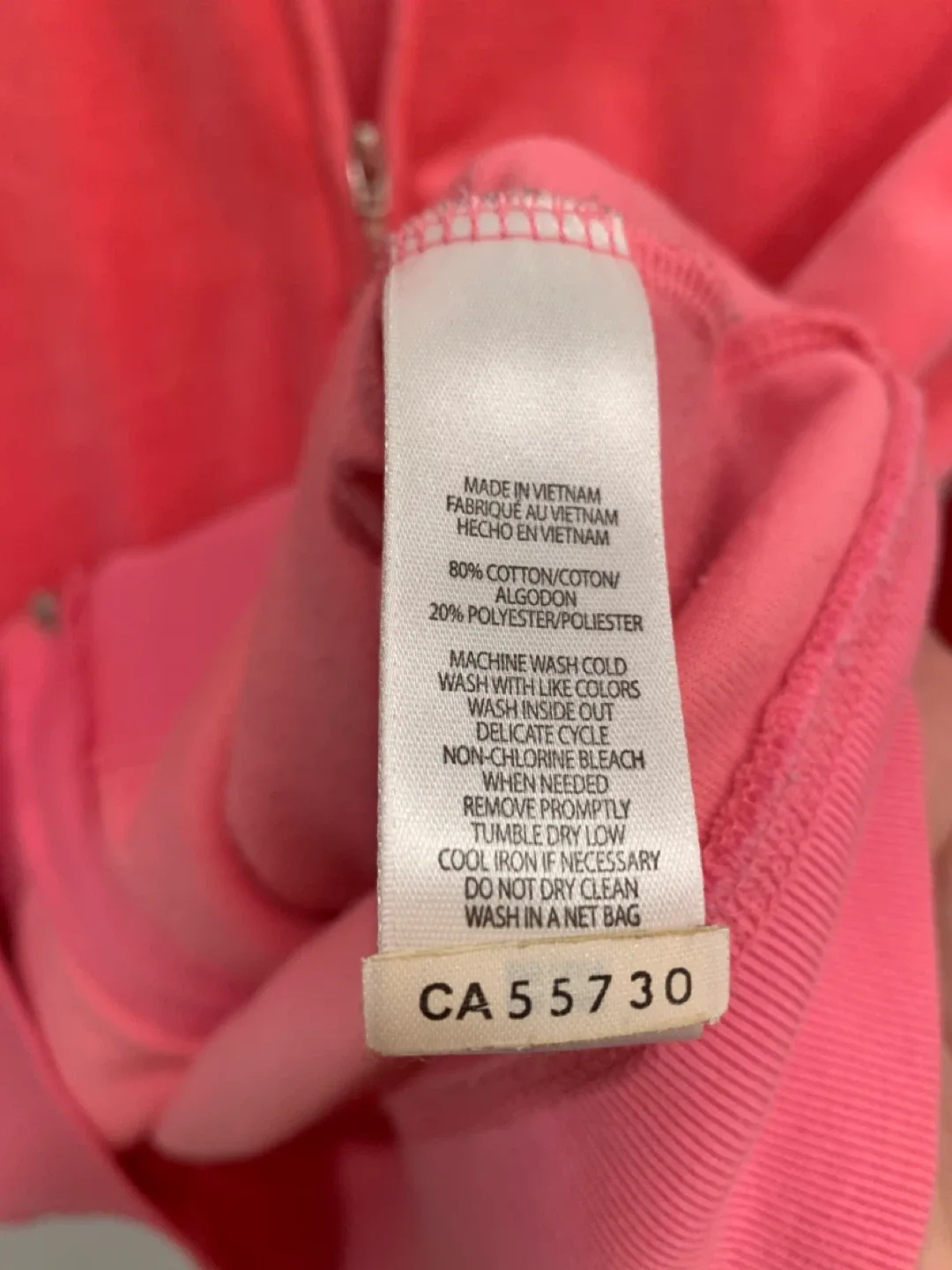 🩷🎀 Juicy Couture Pink Velour Hoodie - Size L 🩷🎀 image indicator(5)