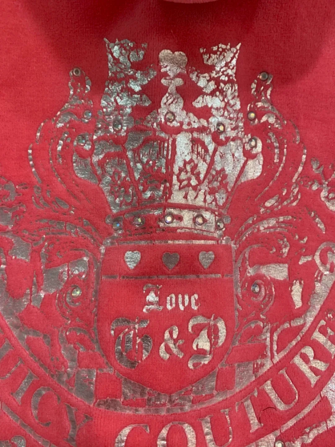 🩷🎀 Juicy Couture Pink Velour Hoodie - Size L 🩷🎀 image indicator(9)