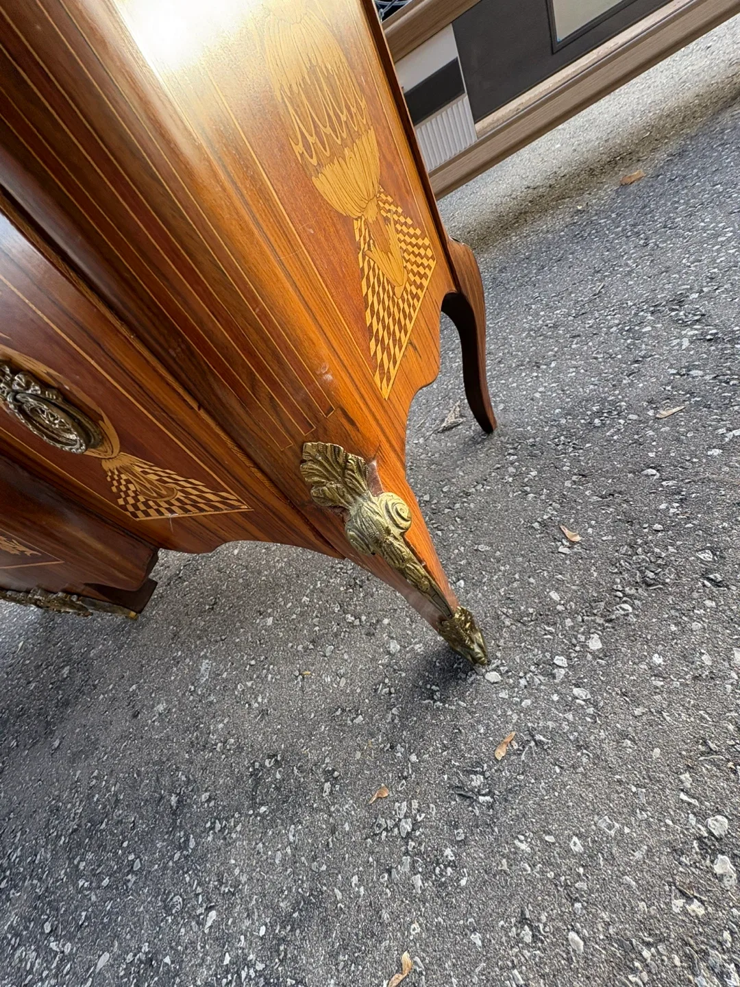 Antique Marquetry Inlaid Wood Dresser image indicator(4)