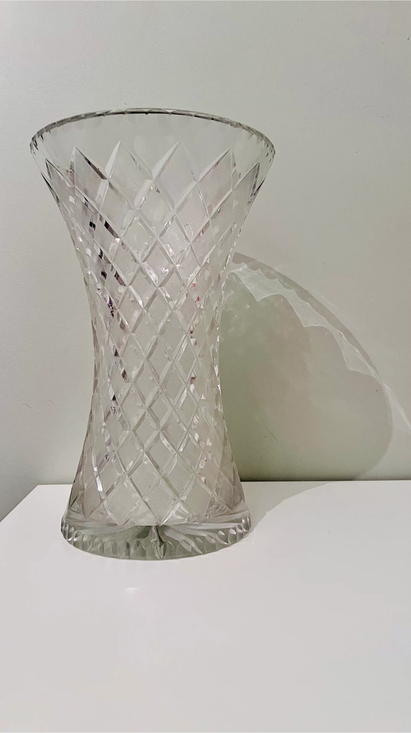 Antique Crystal Set - Glasses, Decanter, Vase, etc - photo 3