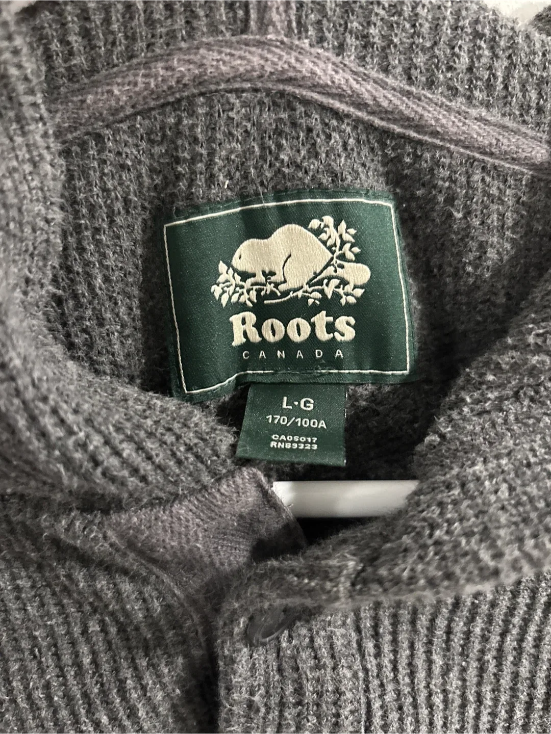 Roots Canada Grey Hoodie - Size L image indicator(3)