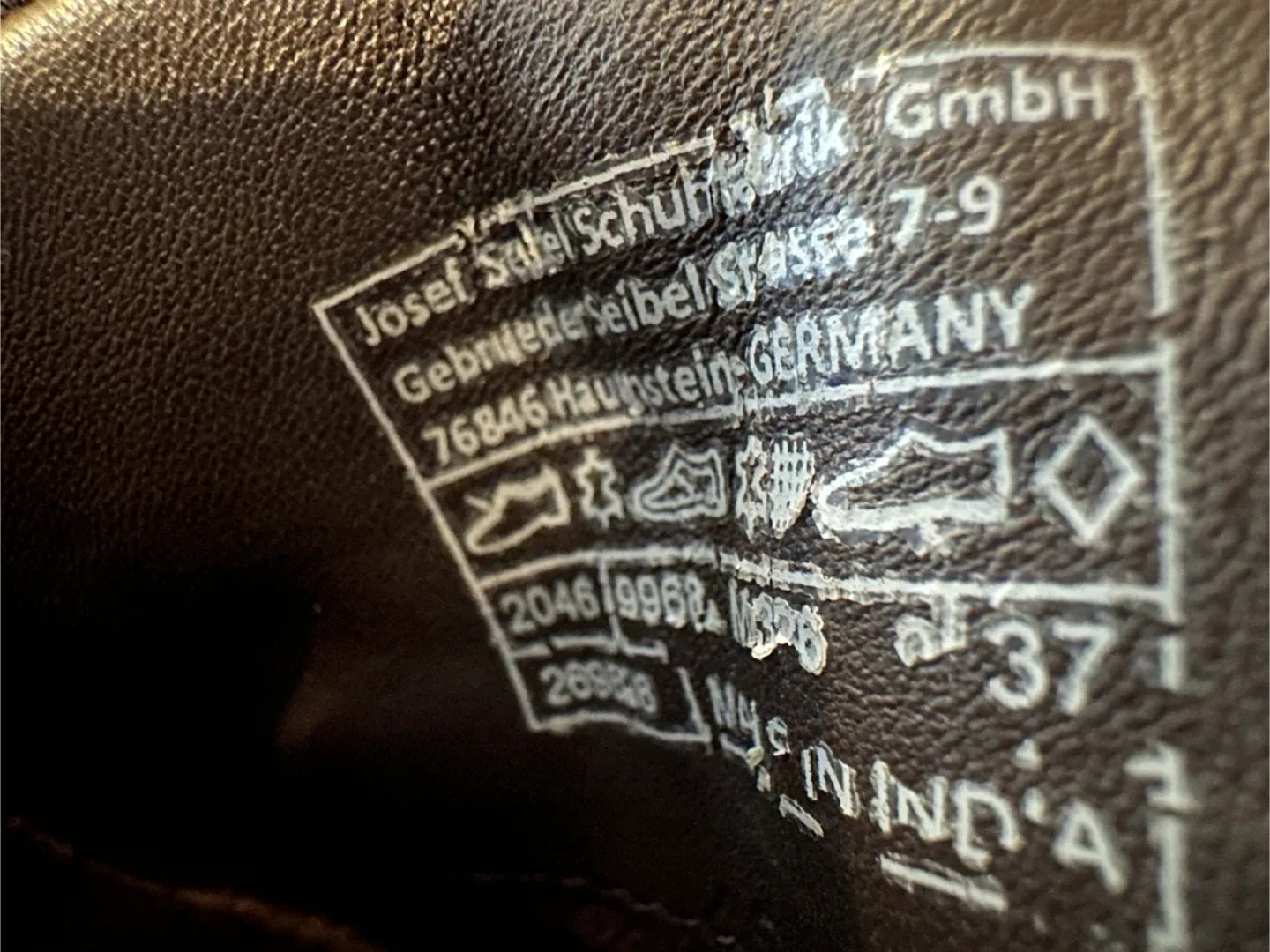 JOSEF SEIBEL  Grey Leather Boots, Size EUR 37/ US6-6.5 image indicator(10)