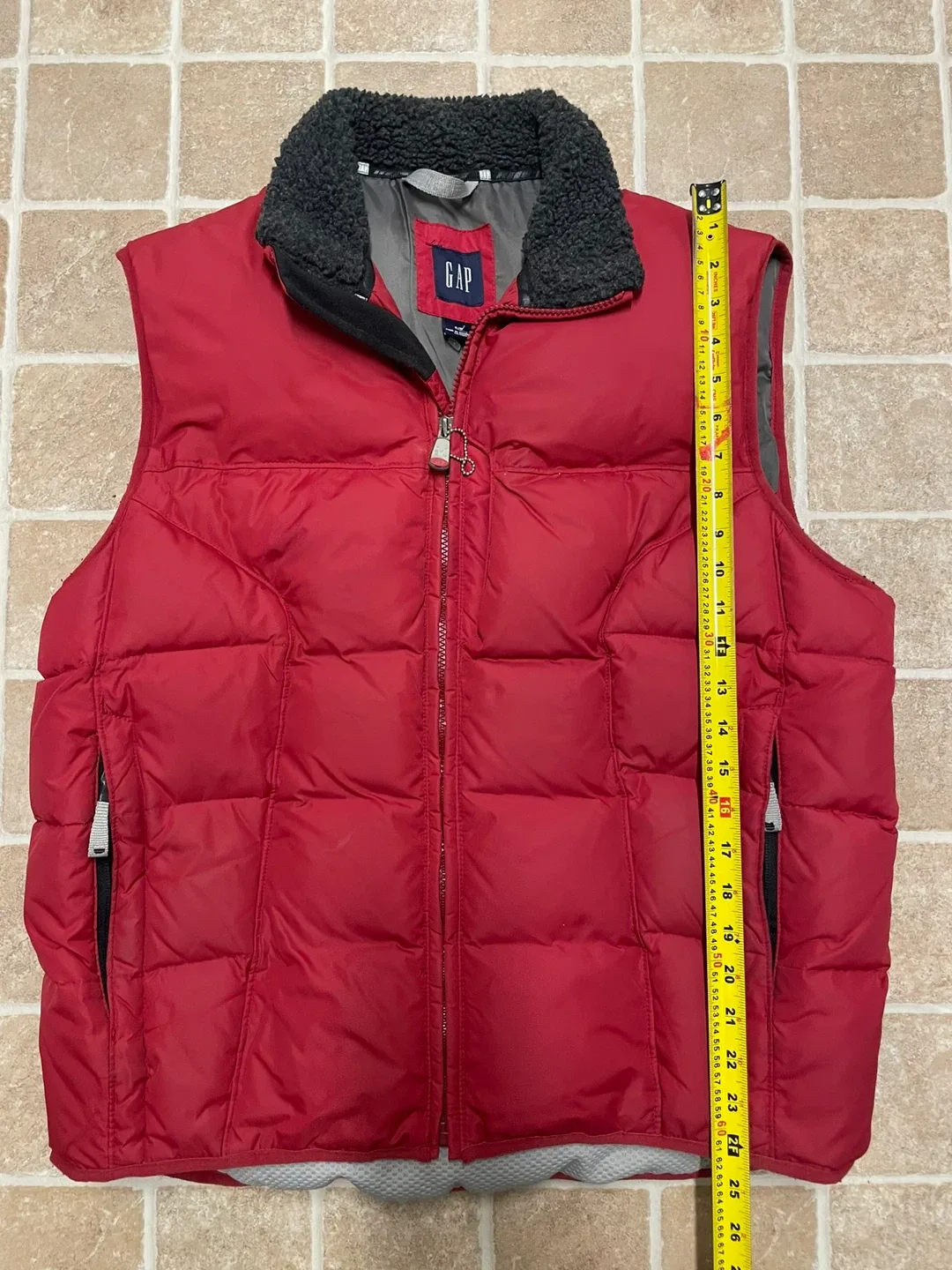 GAP Red Puffer Vest - Size S