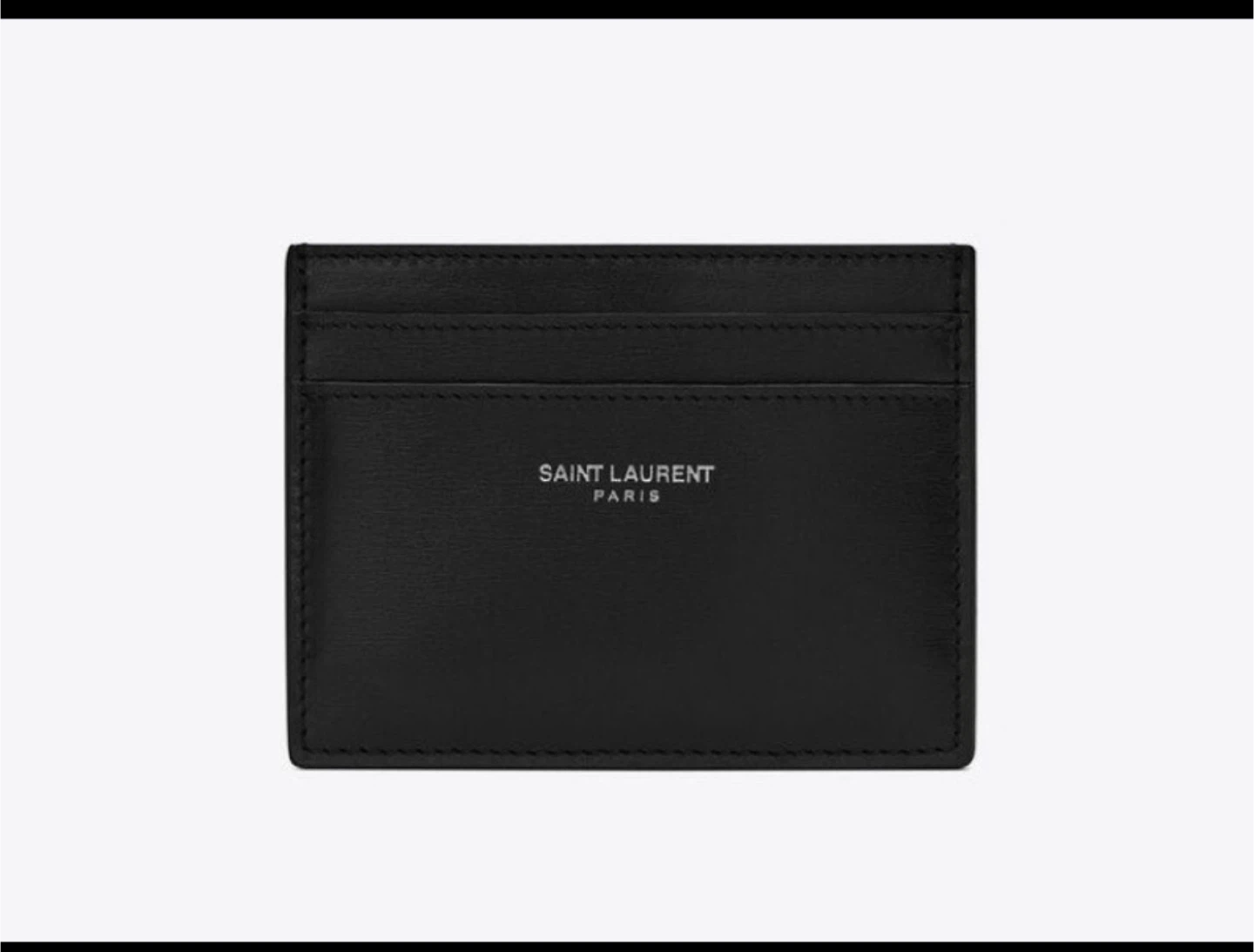New Authentic Saint Laurent  Leather Card Holder - New
