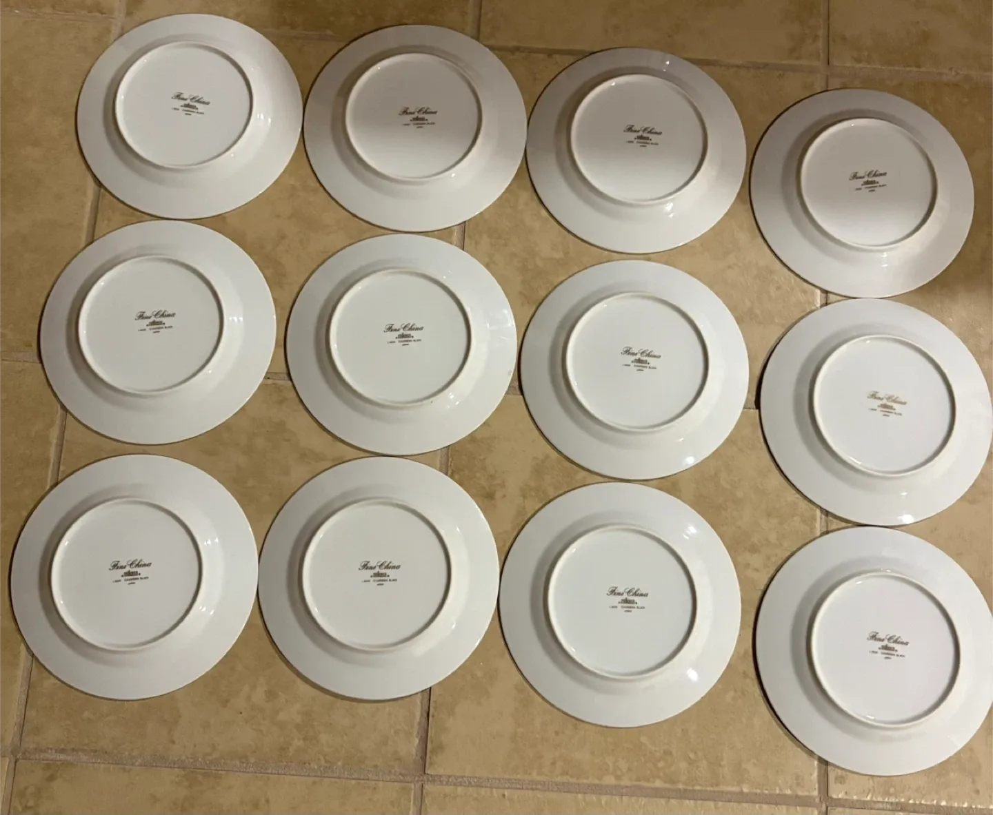 Mikasa Charisma Black Fine China Plates - Set of 12 image indicator(2)