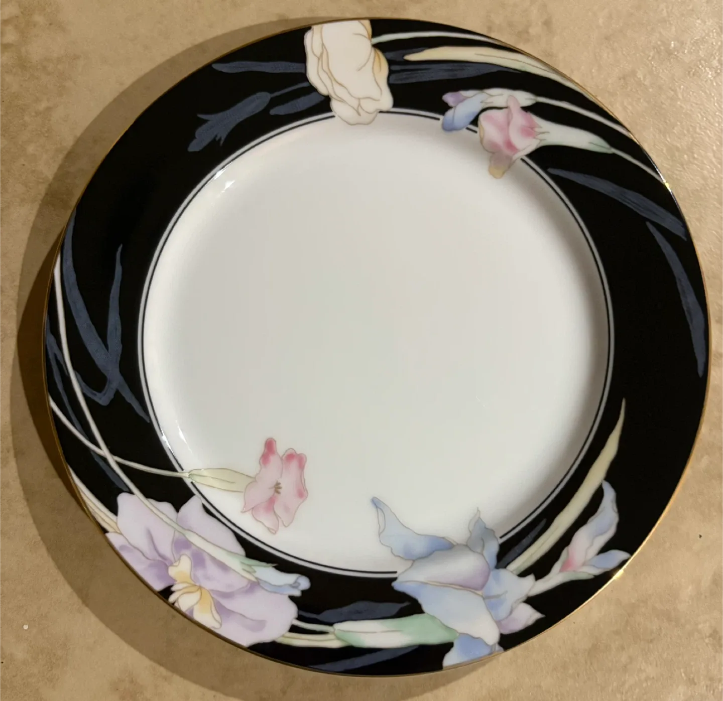 Mikasa Charisma Black Fine China Plates - Set of 12 image indicator(4)