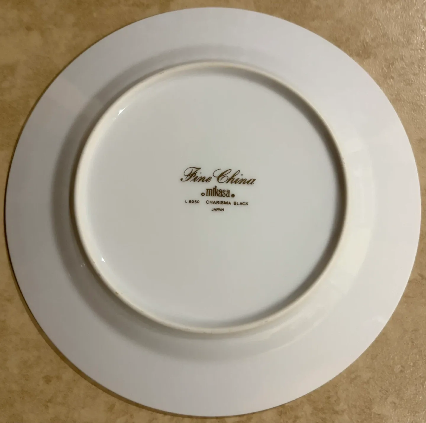 Mikasa Charisma Black Fine China Plates - Set of 12 image indicator(5)