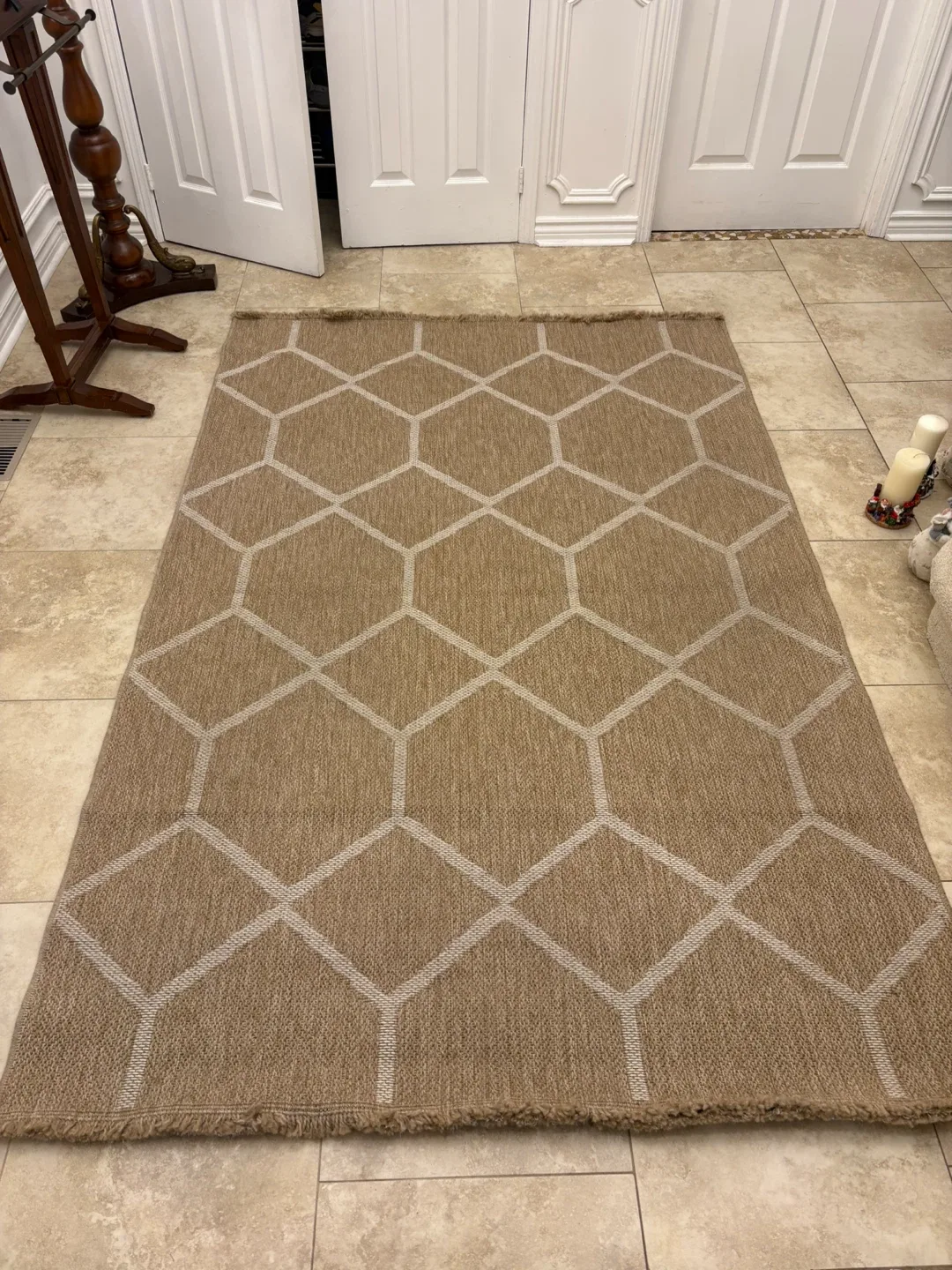 GRP Rugs India White 160cm x 230cm