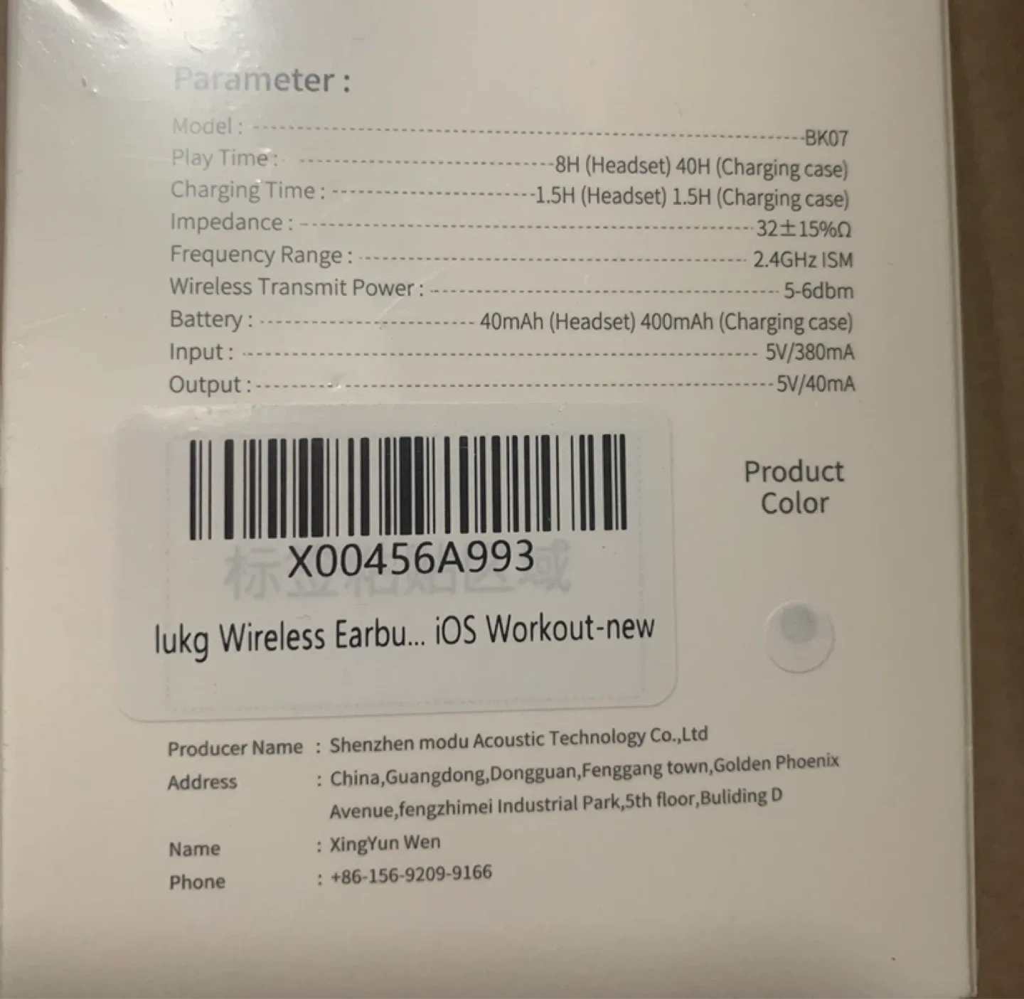 New lukg BK07 Wireless Earbuds image indicator(2)