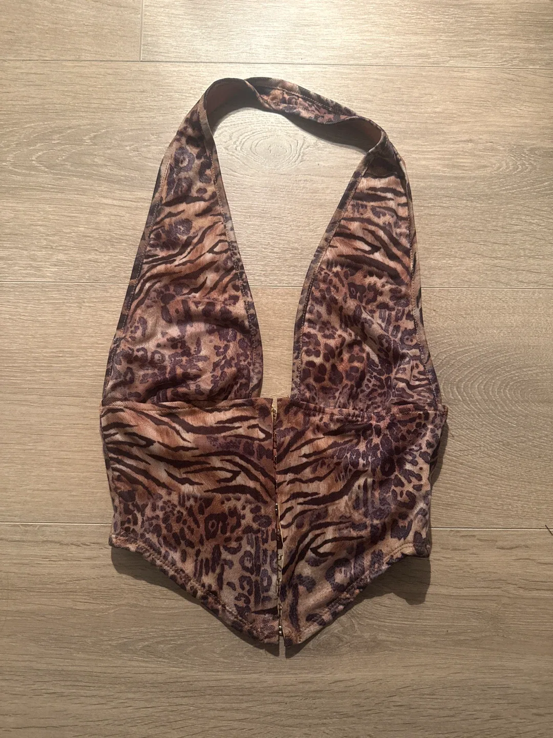 Cheetah Print Halter Top