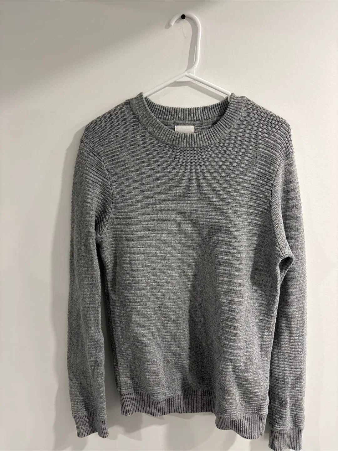 H&M Grey Cotton Sweater - Size Small