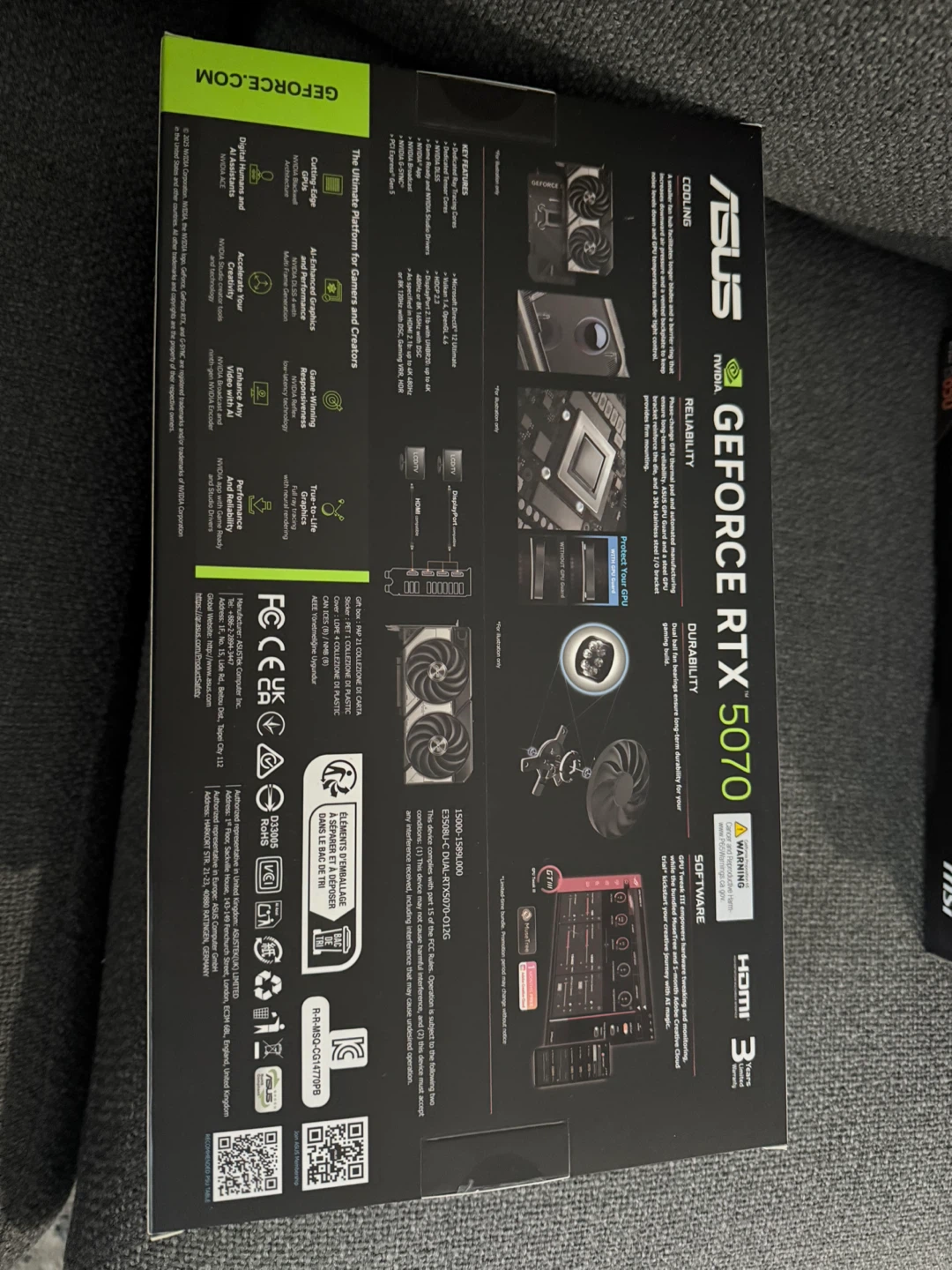 ASUS GeForce RTX 5070 DUAL OC 12GB Graphics Card - New - photo 2