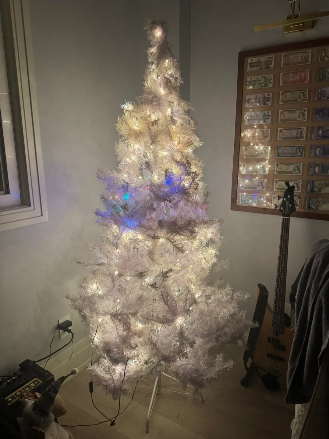 White Christmas Tree 6ft with Lights
