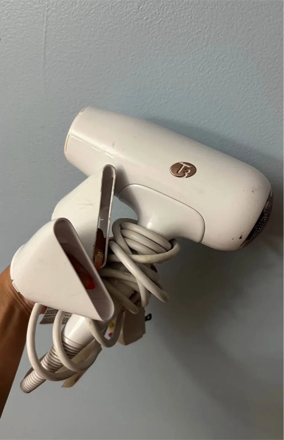 T3 Hair Dryer - White and Rose Gold