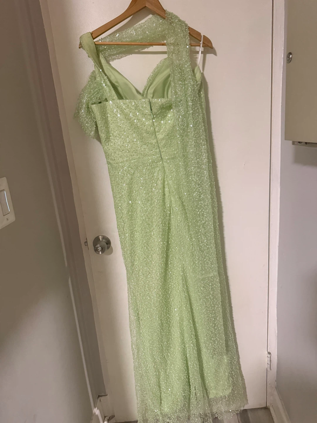 Green Sequin Formal Dress