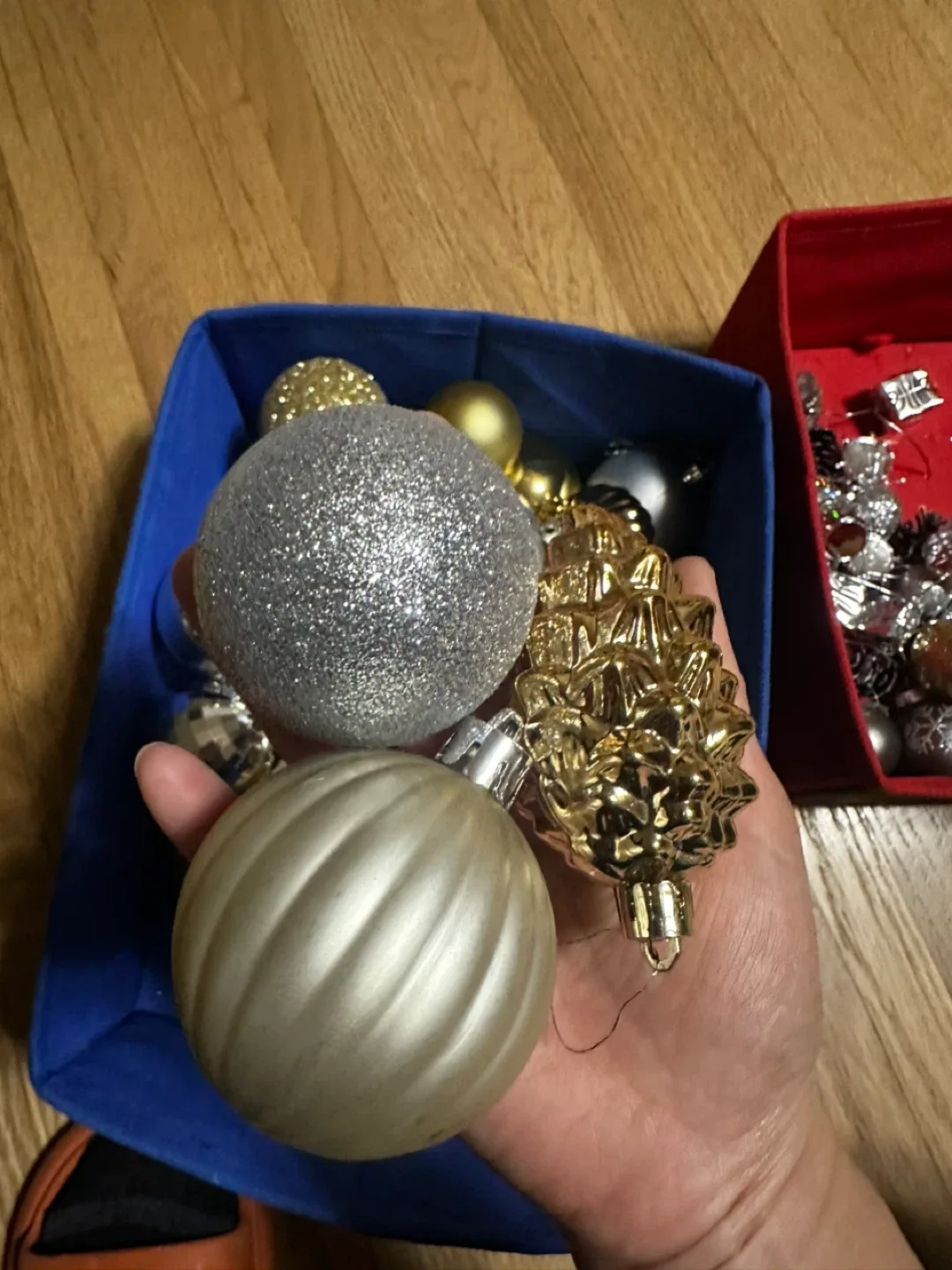 Christmas Ornaments - Gold, Silver, Gray