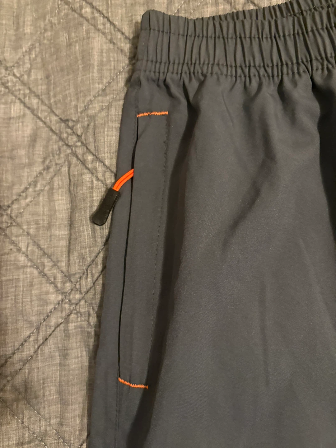 Men's Gray Athletic Shorts - Size Medium - photo 2