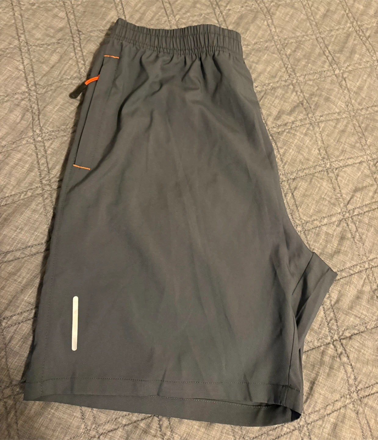 Men's Gray Athletic Shorts - Size Medium - photo 4