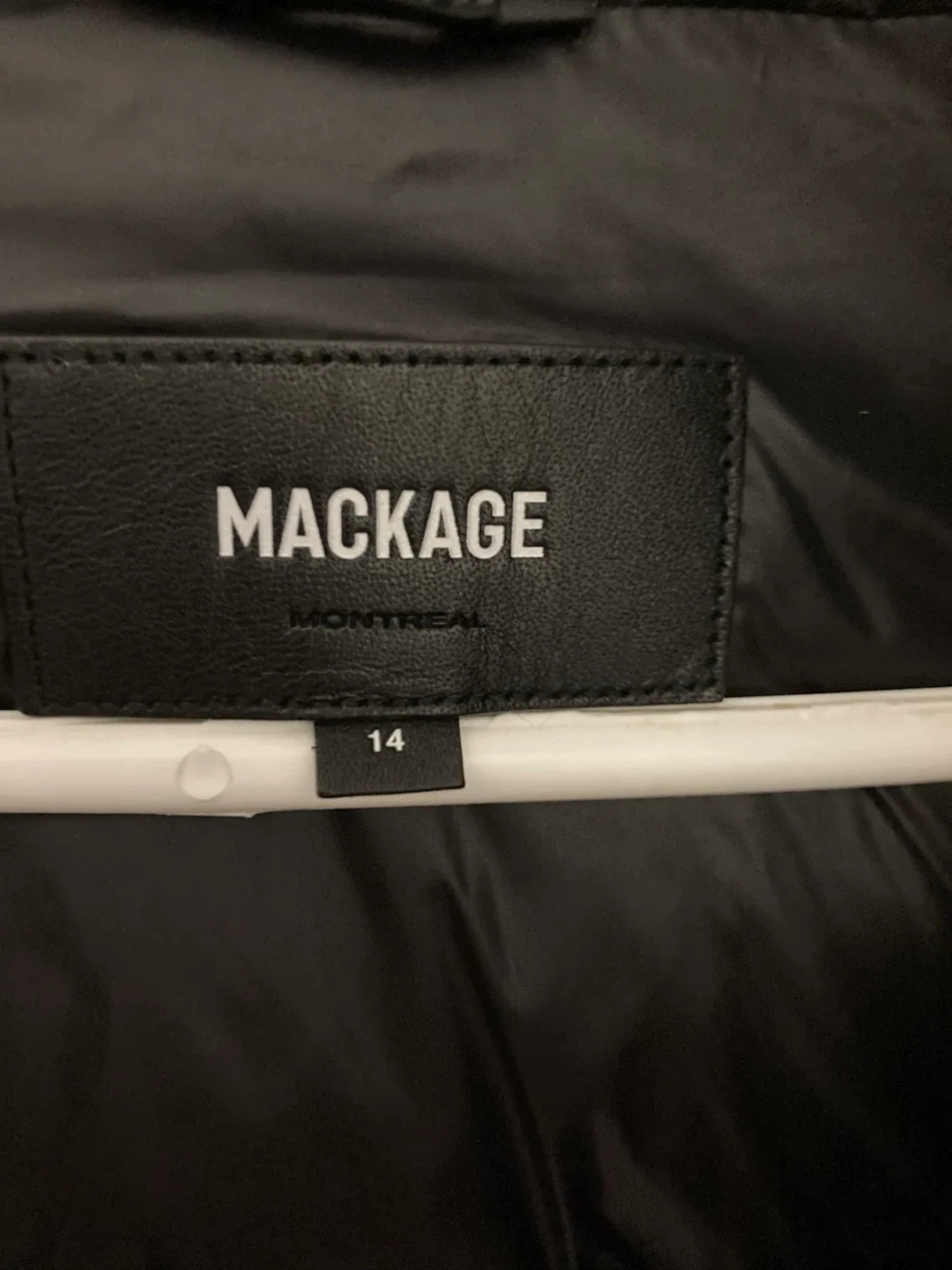 AUTHENTIC MACKAGE Red Puffer Jacket like NEW image indicator(3)