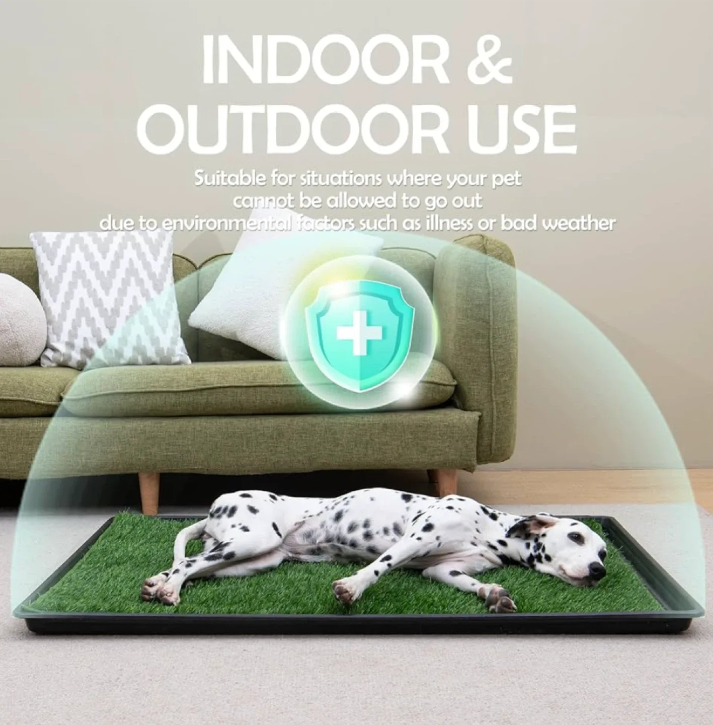MEEXPaws Dog Grass Pee Pad - XL 45x34 image indicator(3)