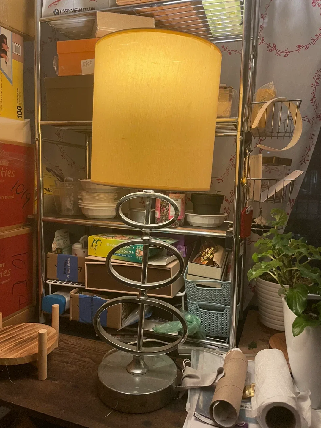 Vintage Style Chrome Table Lamp