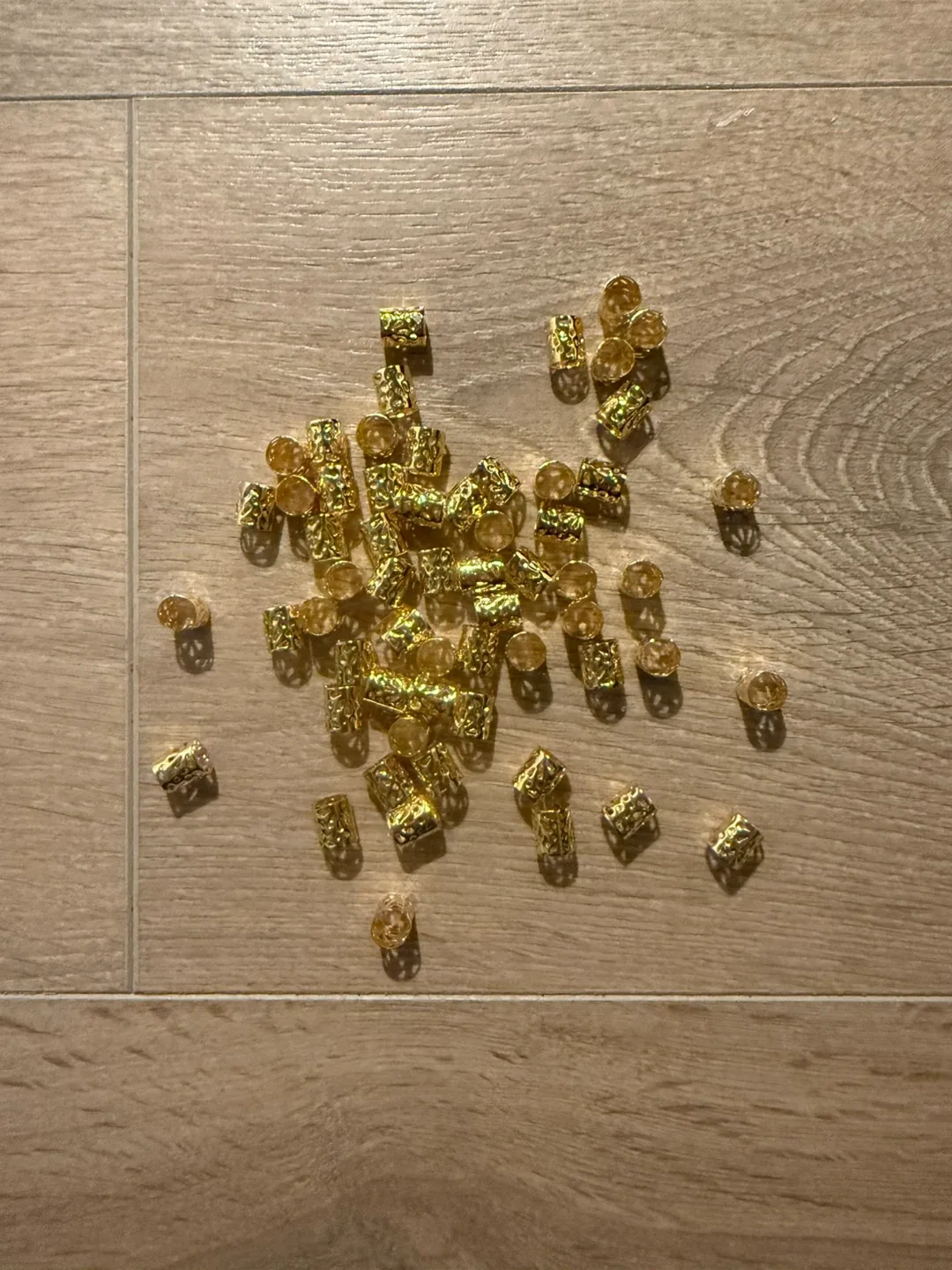 Gold 60pcs Gold Dreadlock Beads