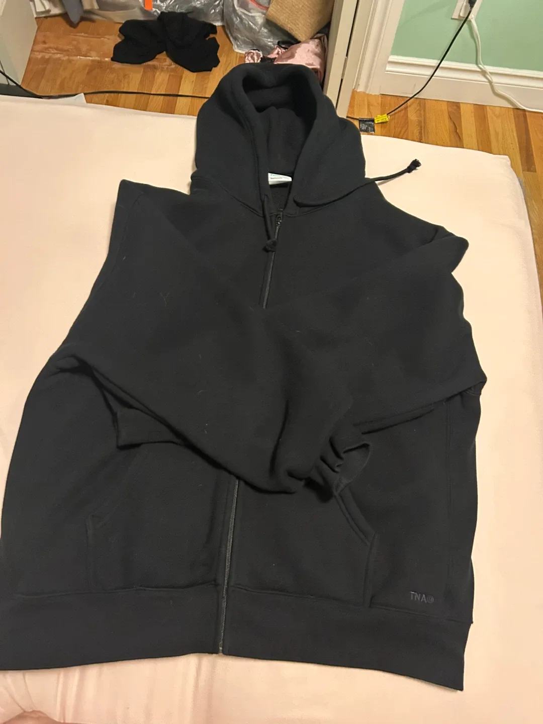 TNA Black Zip-Up Hoodie