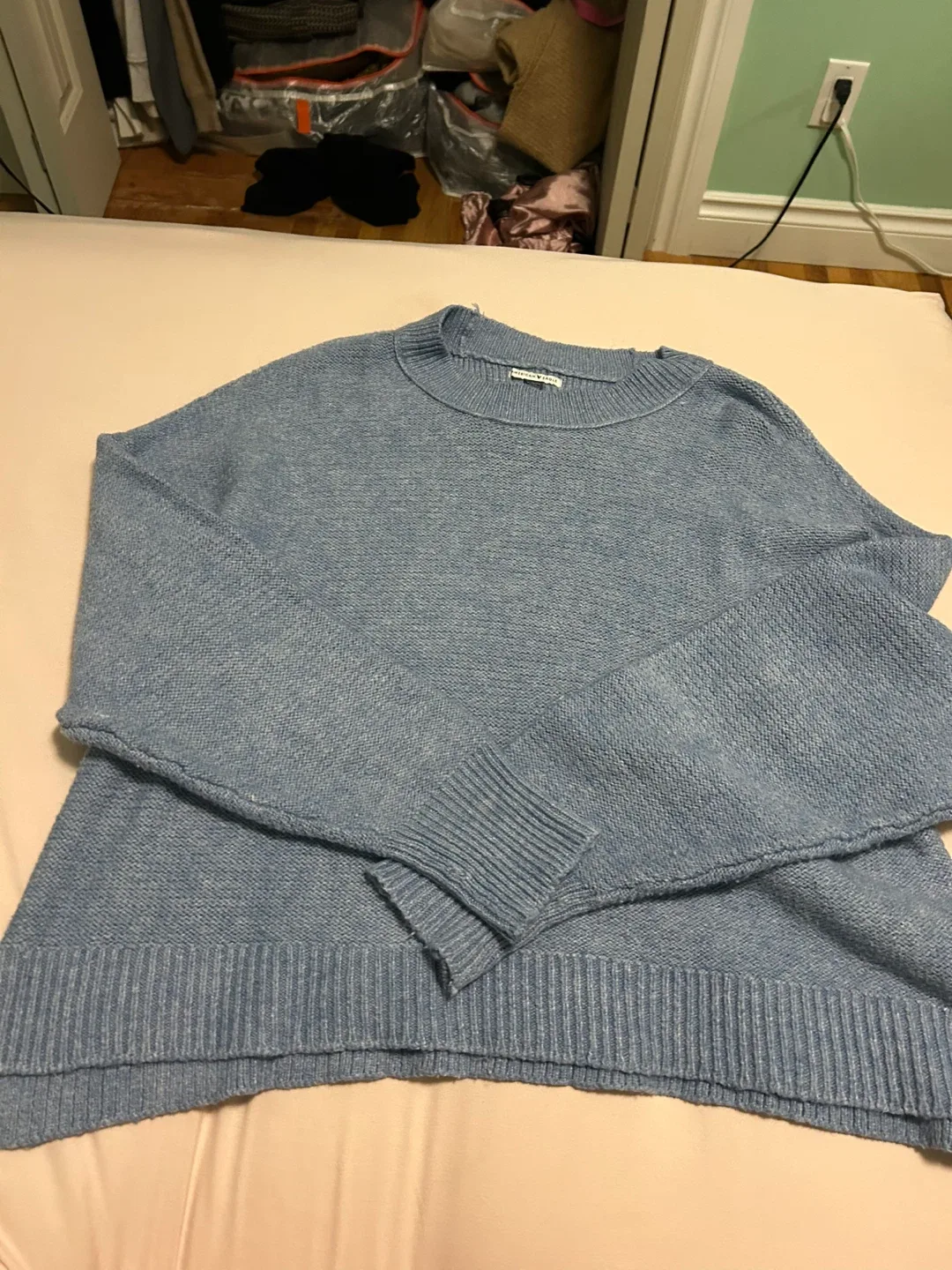 American Eagle Blue Knit Sweater