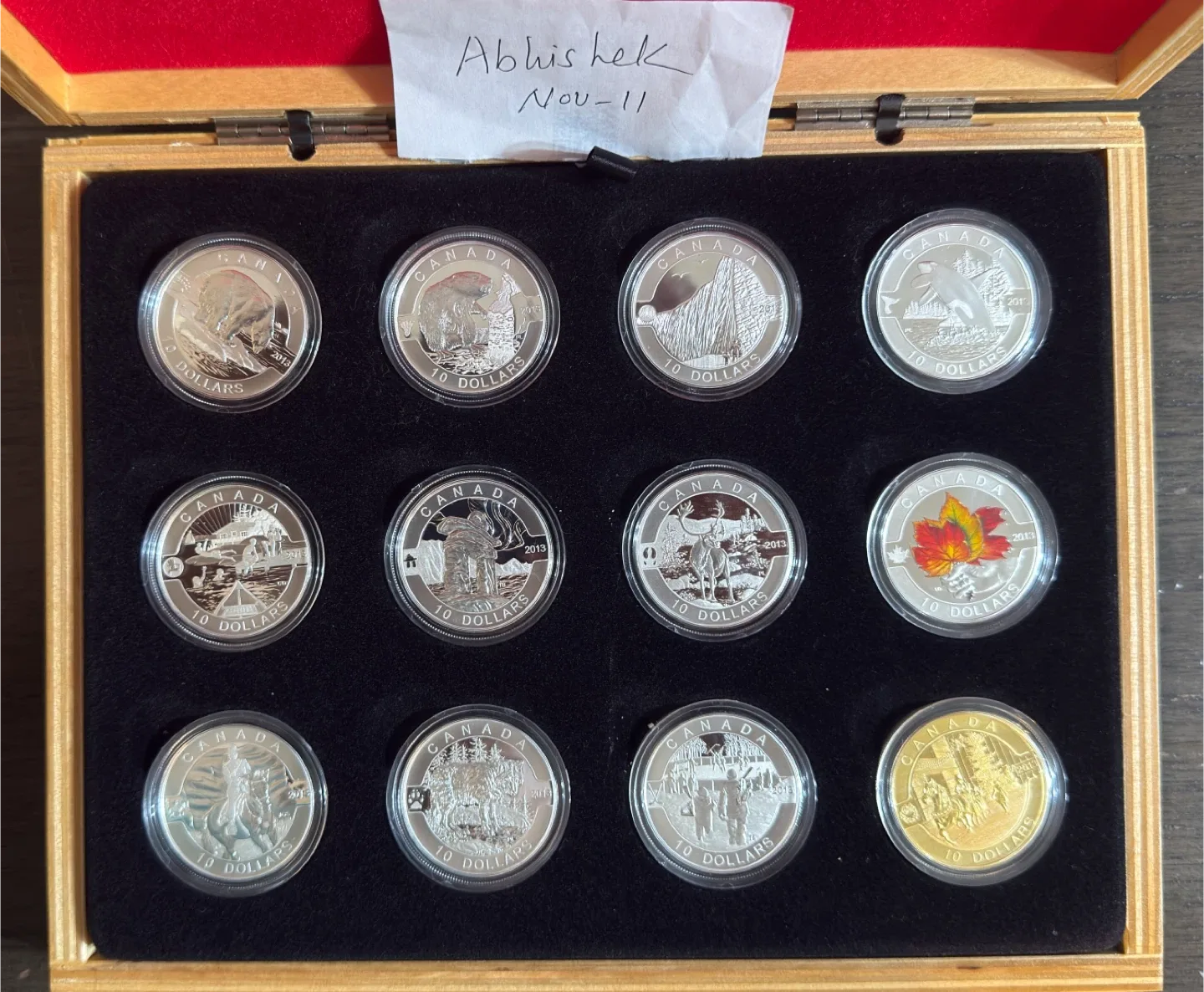 Royal Canadian Mint $10 Silver Coin Collection