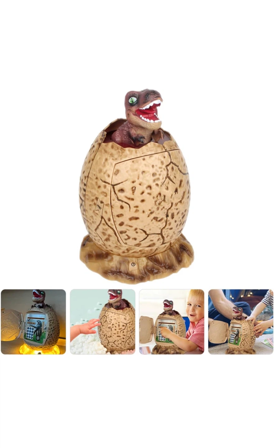 Dinosaur Egg Piggy Bank Safe - photo 2