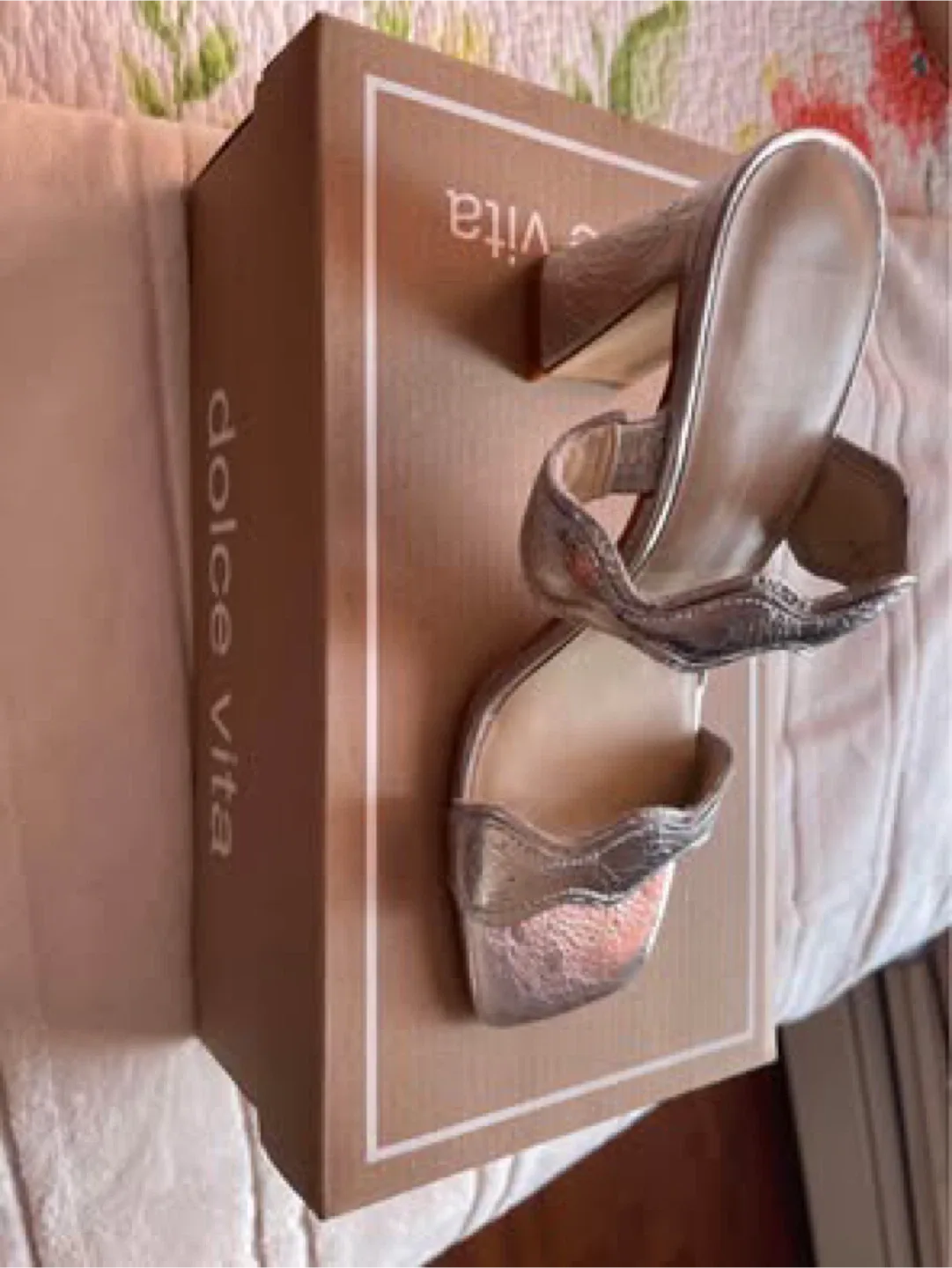 Dolce Vita Silver Heels - Size 5