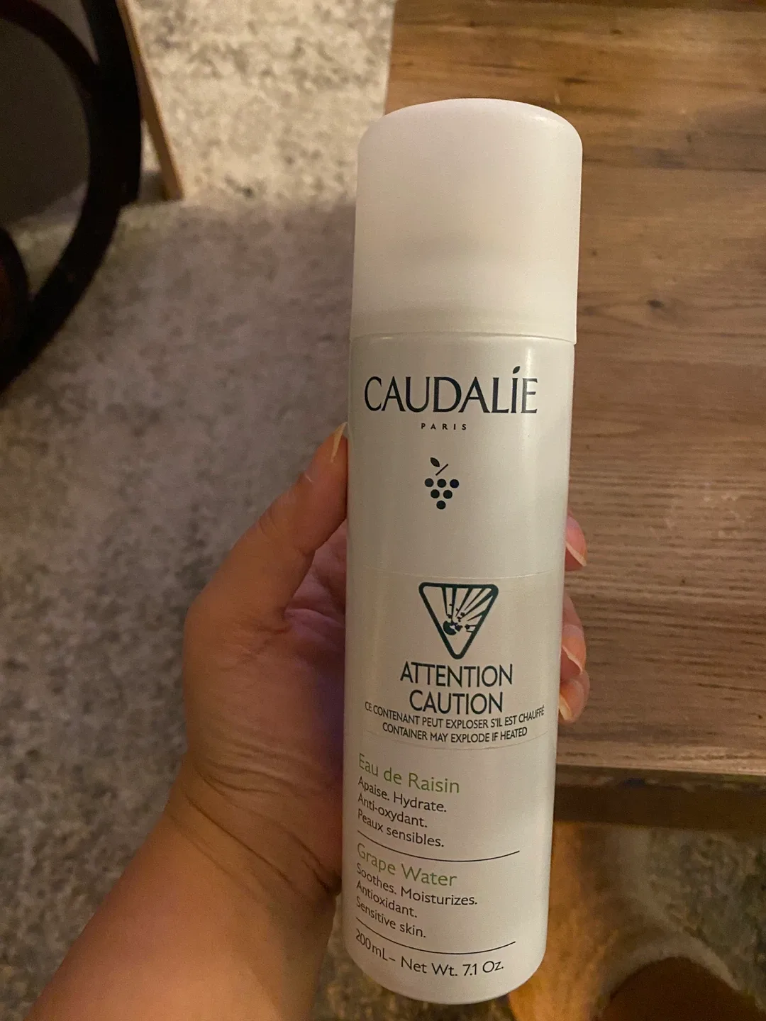 Caudalie Grape Water – 200ml (70% Full) | Soothing Mist