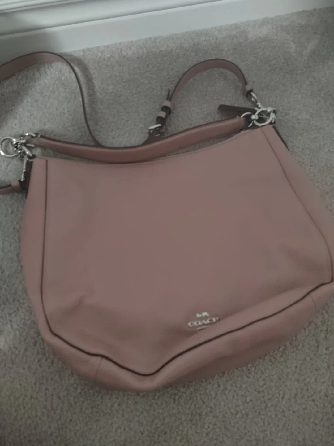 Coach Leather Shoulder Bag - Pink image indicator(2)