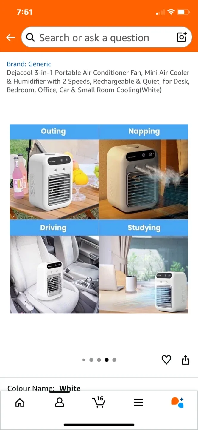 3-in-1 Portable Mini Air Cooler image indicator(3)