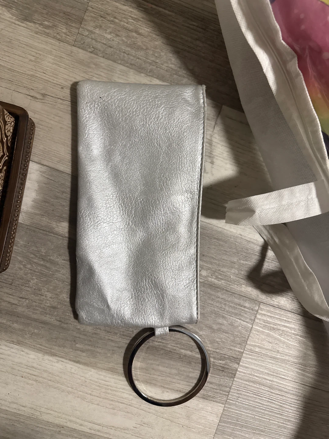 Silver Rhinestone Clutch with Ring - photo 2