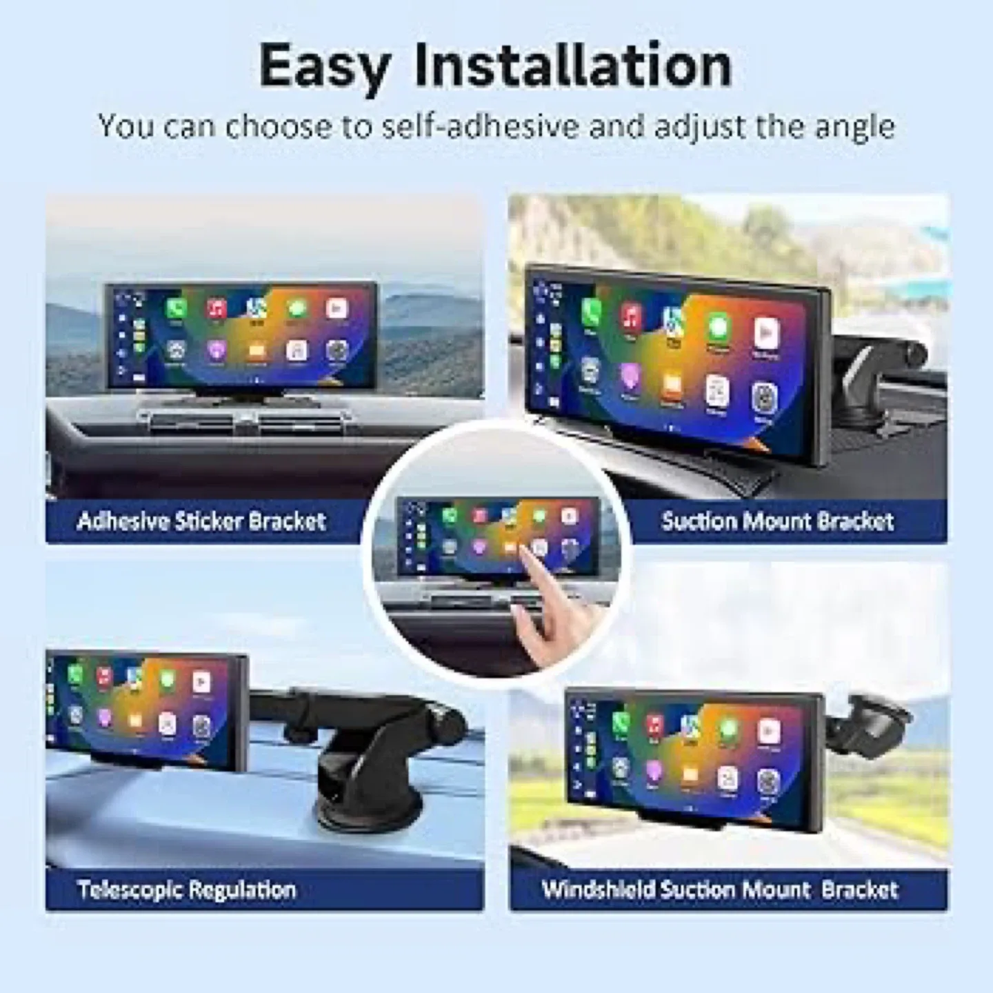 Wireless Portable Carplay Screen for Car - 10.26 Inch image indicator(4)
