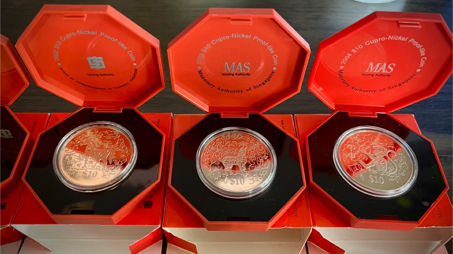 Singapore $10 Cupro-Nickel Proof-like Coins image indicator(5)