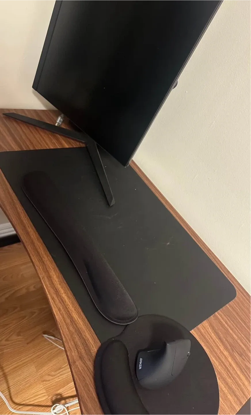 Large Black Desk Mat