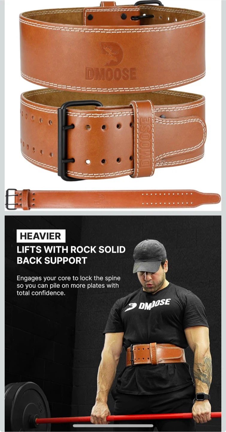 DMOOSE X-Large Brown Weight Lifting Belt - photo 3