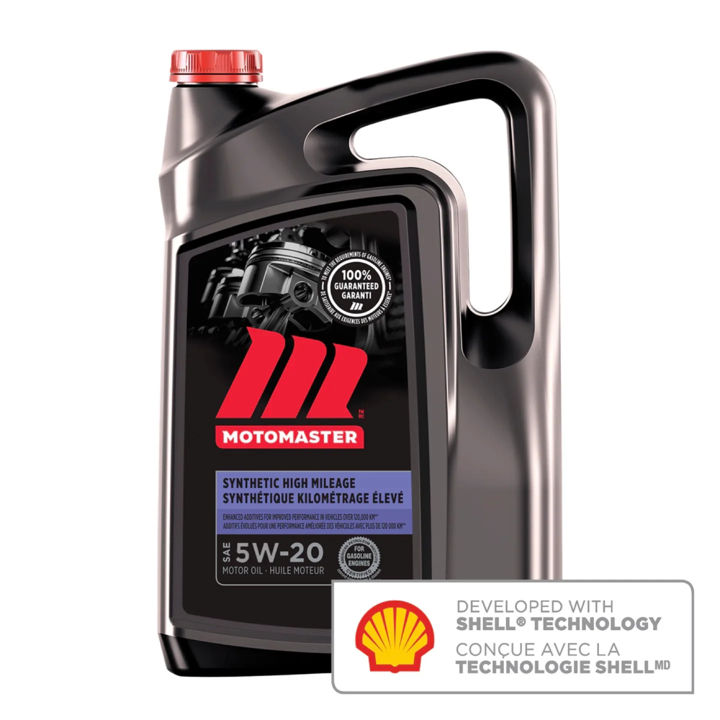 MOTOMASTER SYNTHETIC MOTOR OIL 5W20 - High Milage - 5 Litres