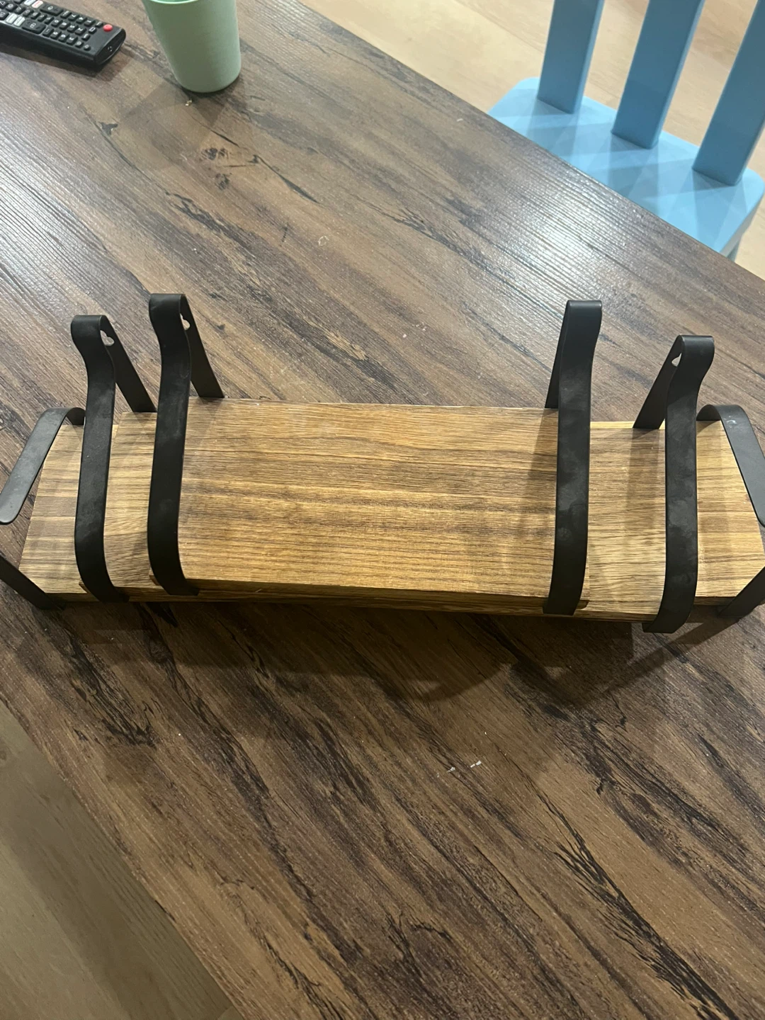 Wood & Metal Wall Shelf