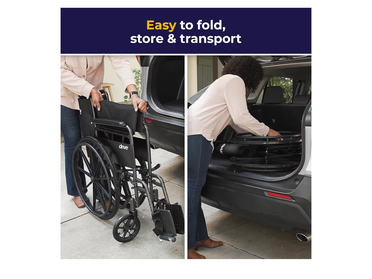 New In Box - Drive Medical Wheelchair - Lightweight & Foldable - photo 5