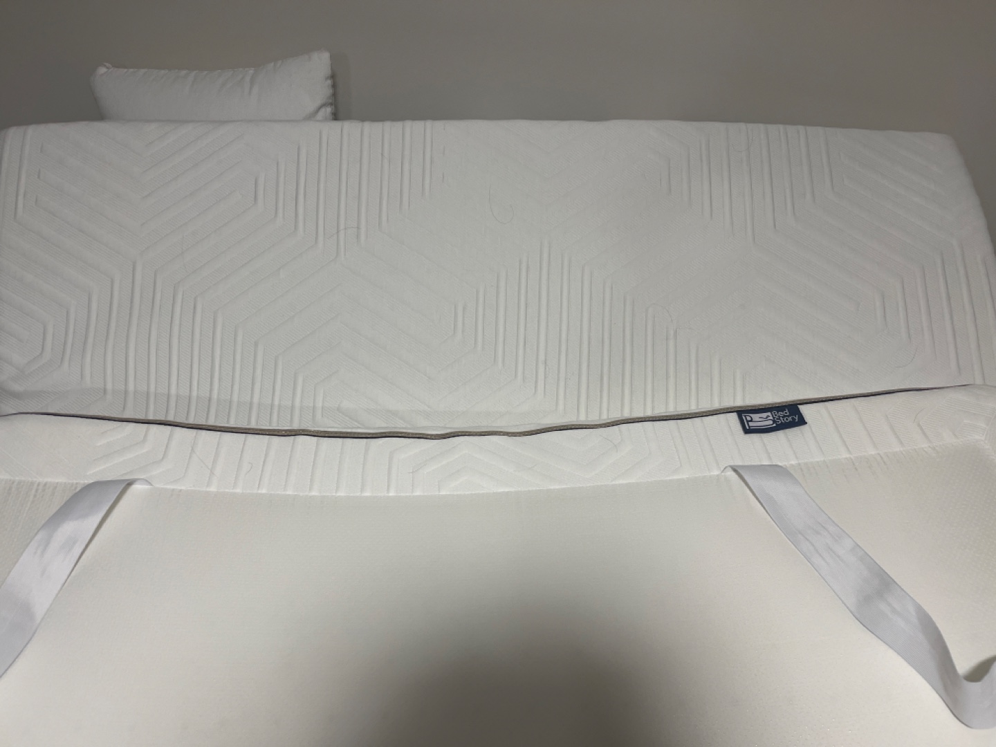 Double size 3 inch BedStory Mattress Topper - White