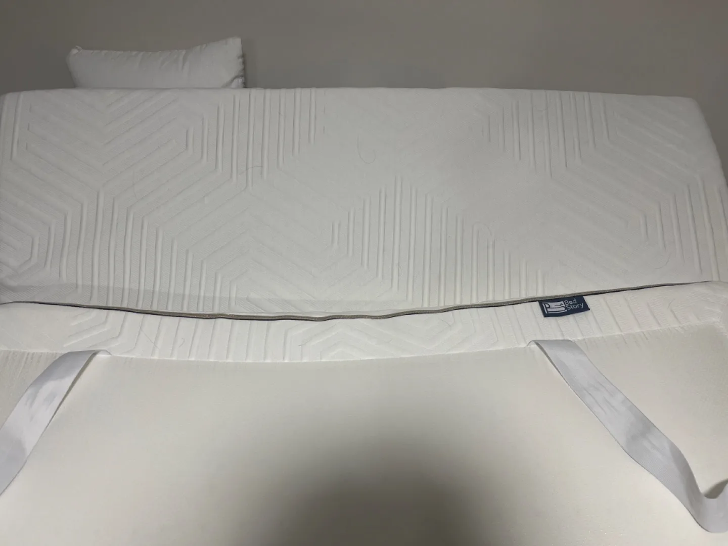 Double size 3 inch BedStory Mattress Topper - White