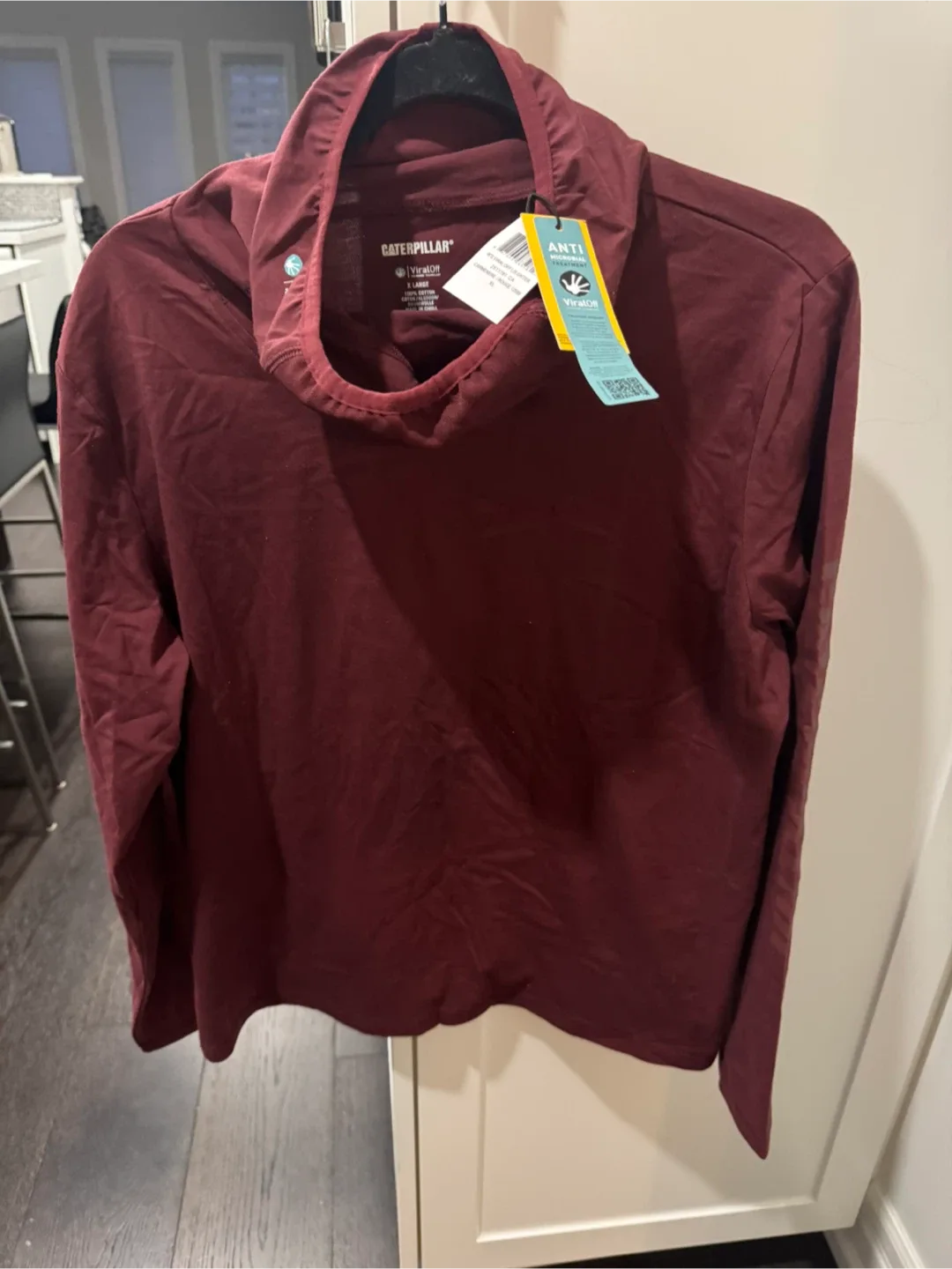 Caterpillar ViralOff Burgundy Top - XL