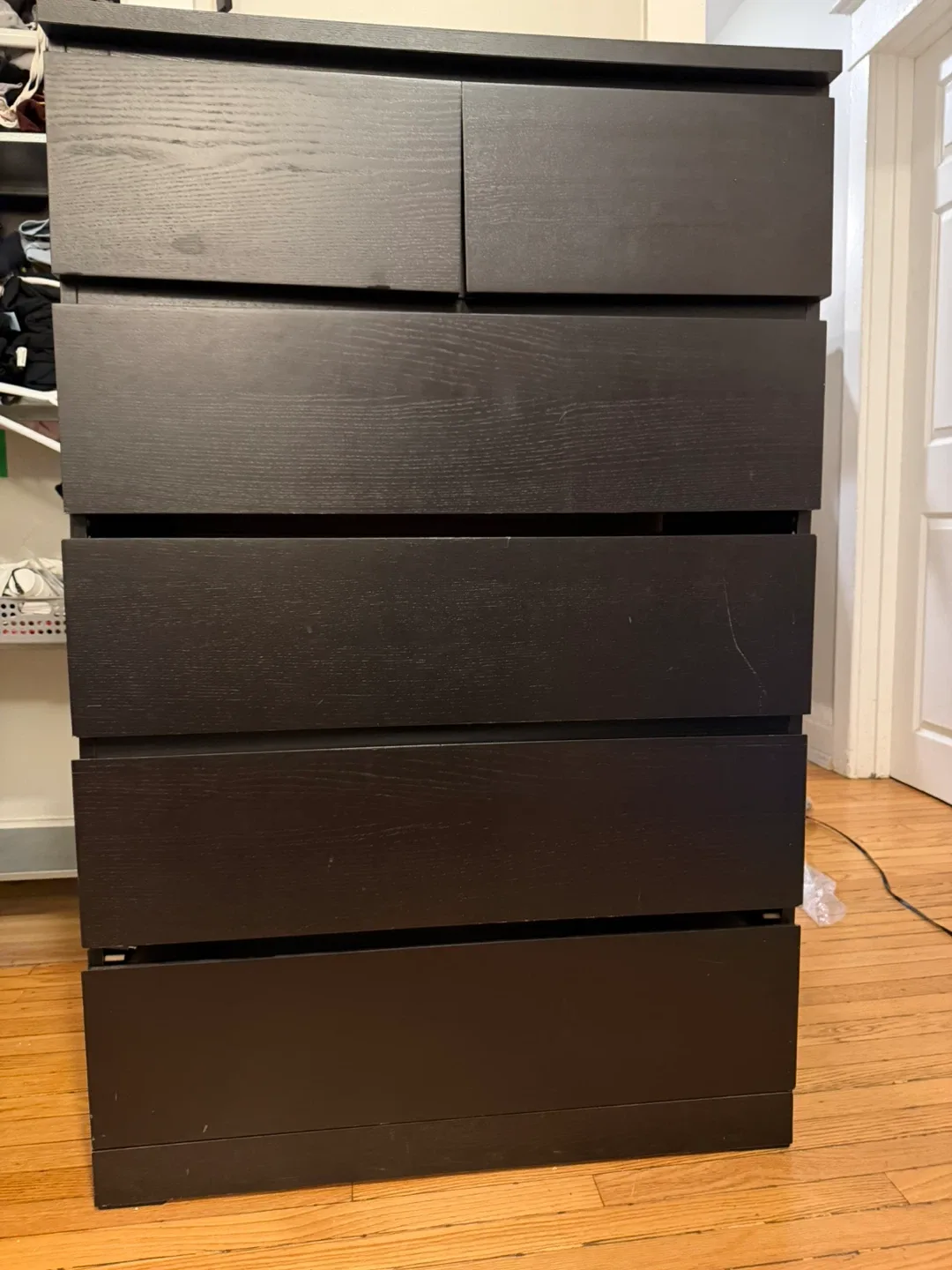 IKEA Hemnes Black-Brown 6-Drawer Dresser image indicator(3)