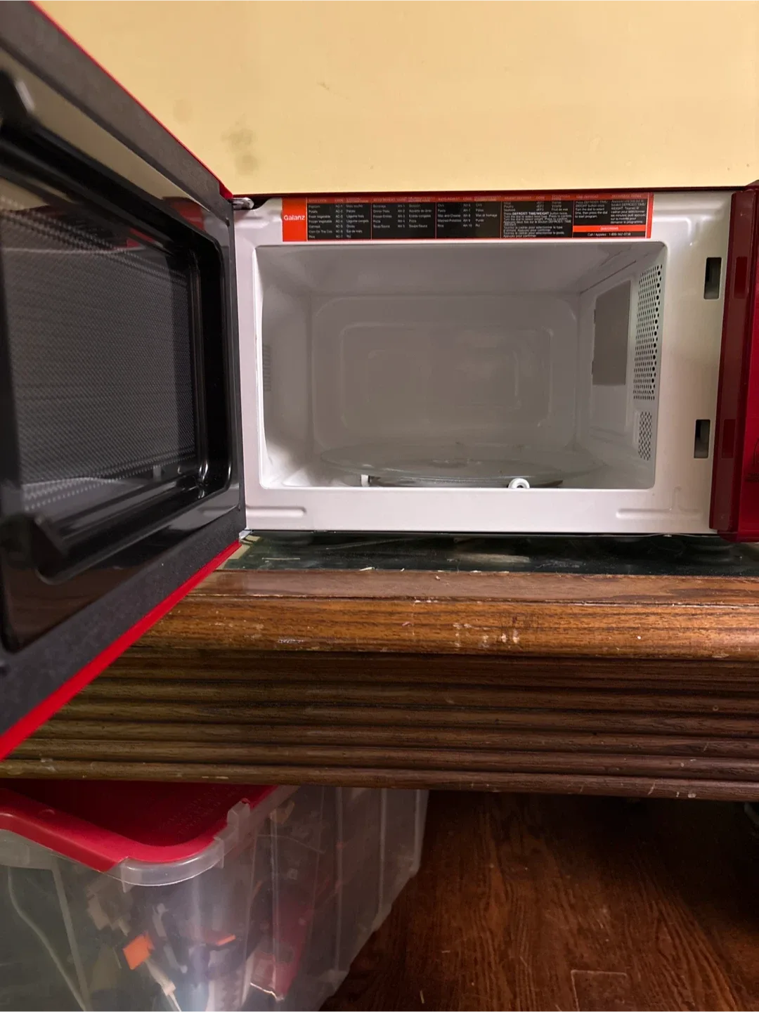 Galanz Retro Red Microwave Oven image indicator(2)